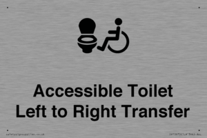 Accessible Toilet with Left to Right Transfer